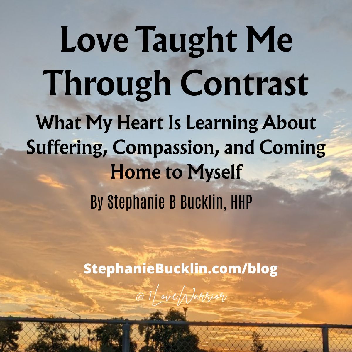 Love Taught Me Through Contrast