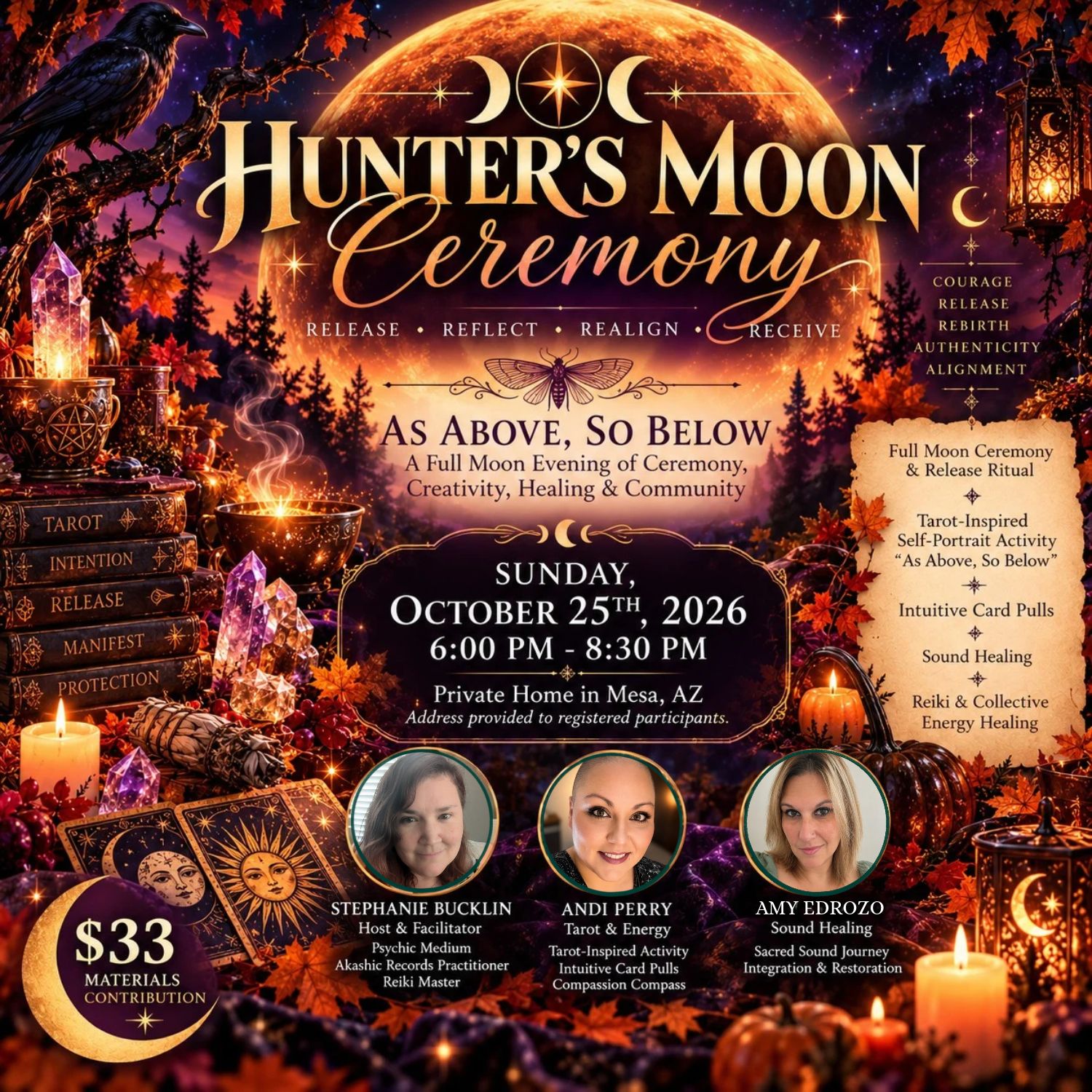 Hunter’s Moon Ceremony: As Above, So Below